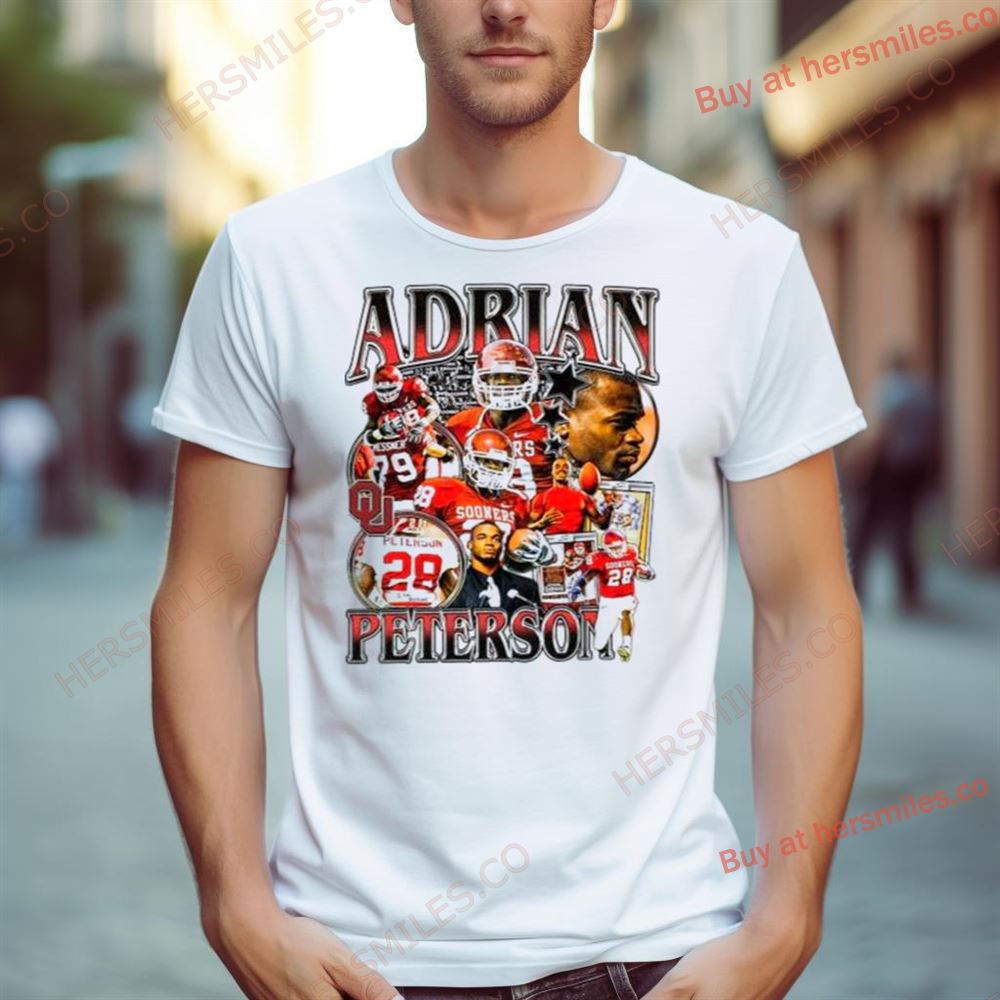 Adrian Peterson Player Oklahoma Sooners Football Vintage 2023 Shirt