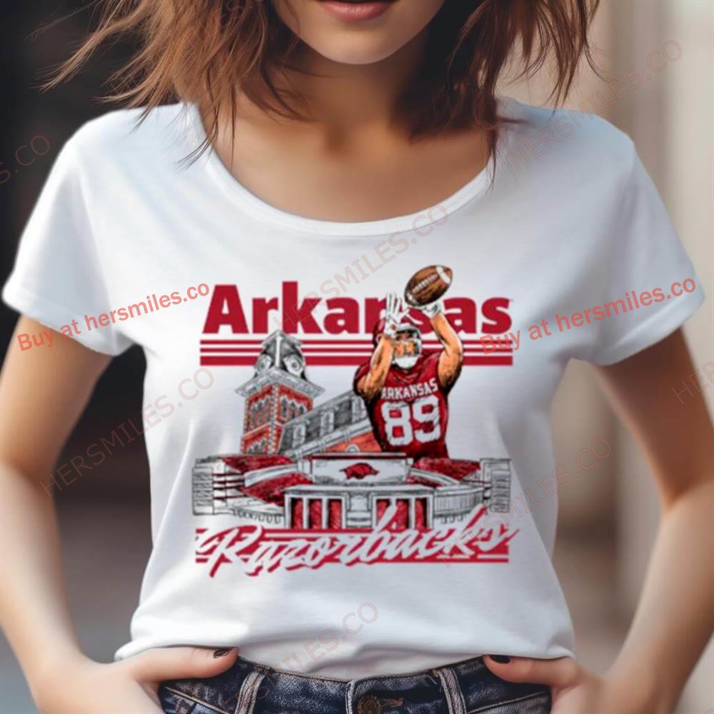 Arkansas Razorbacks Nathan Bax Collegiate Landmarks Shirt Arkansas Razorbacks Nathan Bax Collegiate Landmarks Shirt