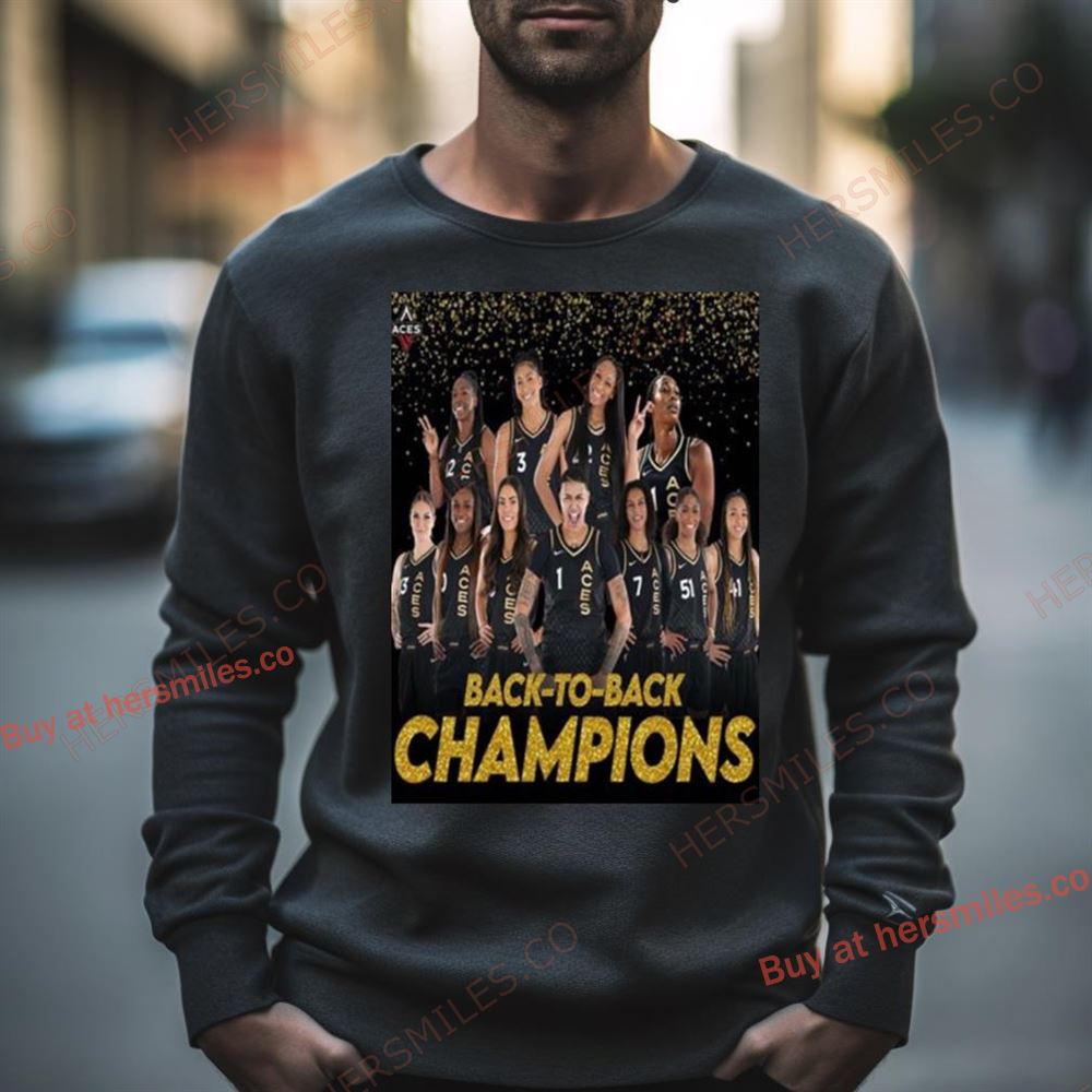 Back To Back Wnba Champs The Las Vegas Aces As 2023 Wnba Champions Shirt