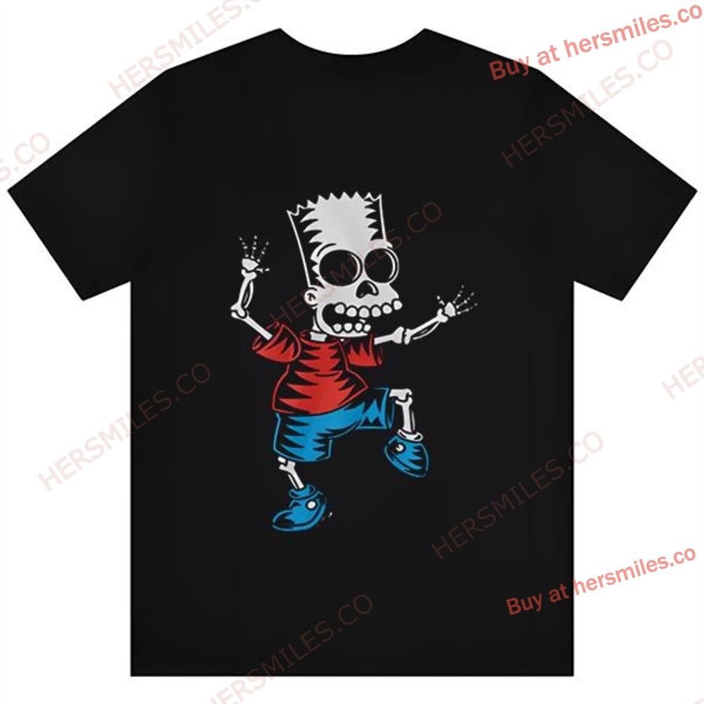 Bart Simpson Skeleton The Simpsons For Halloween T-shirt