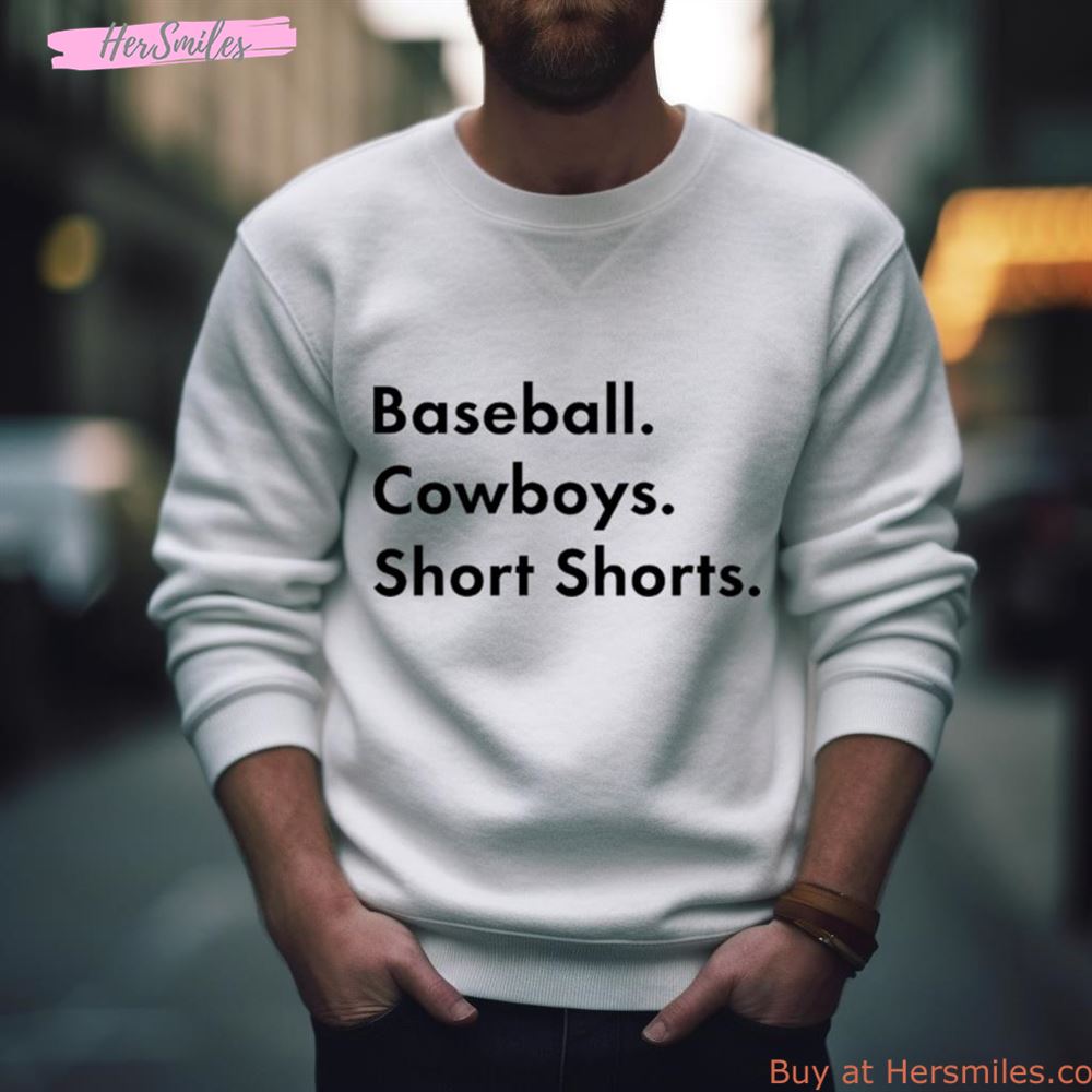 Baseball Cowboys Short Shorts Shirt