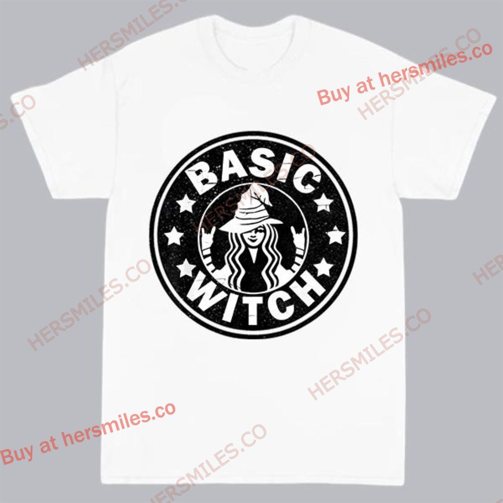 Basic Bad Witch T Shirt Vintage Halloween Shirts Funny Gift For Friend Witch Halloween Shirts