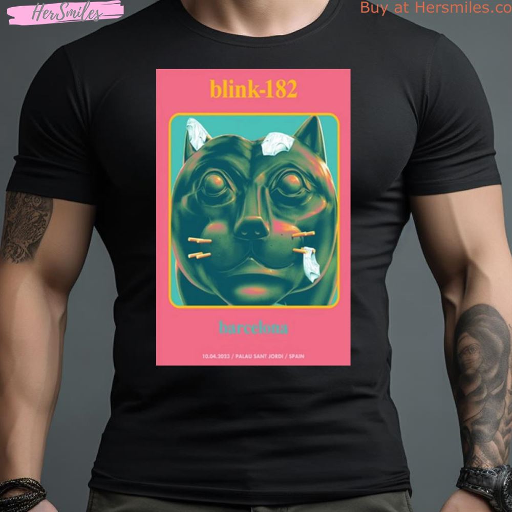 Blink 182 Barcelona Spain Oct 4 2023 Poster Shirt