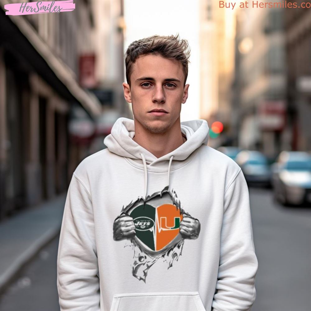 Blood Inside Me New York Jets And Miami Hurricanes 2023 Shirt Blood Inside Me New York Jets And Miami Hurricanes 2023 Shirt