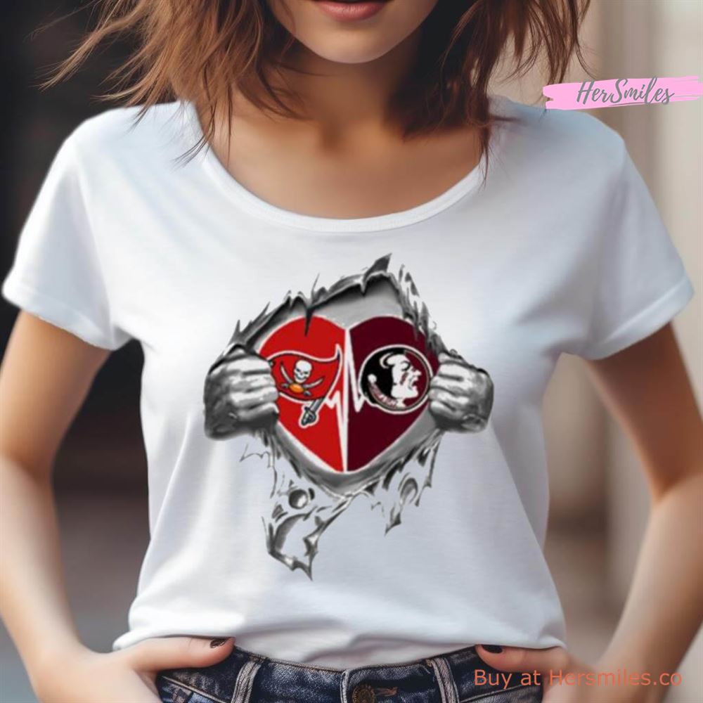 Blood Inside Me Tampa Bay Buccaneers And Florida State Seminoles 2023 Shirt Blood Inside Me Tampa Bay Buccaneers And Florida State Seminoles 2023 Shirt