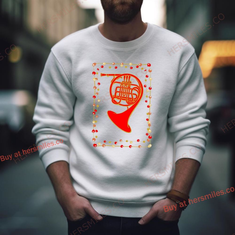 Christmas French Horn Red Shirt