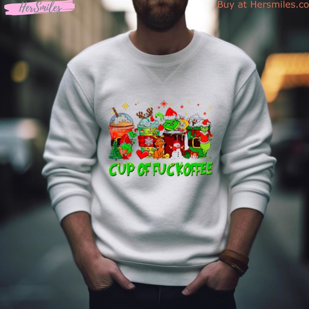 Cup Coffeegrinch Winter Christmas 2023 Shirt