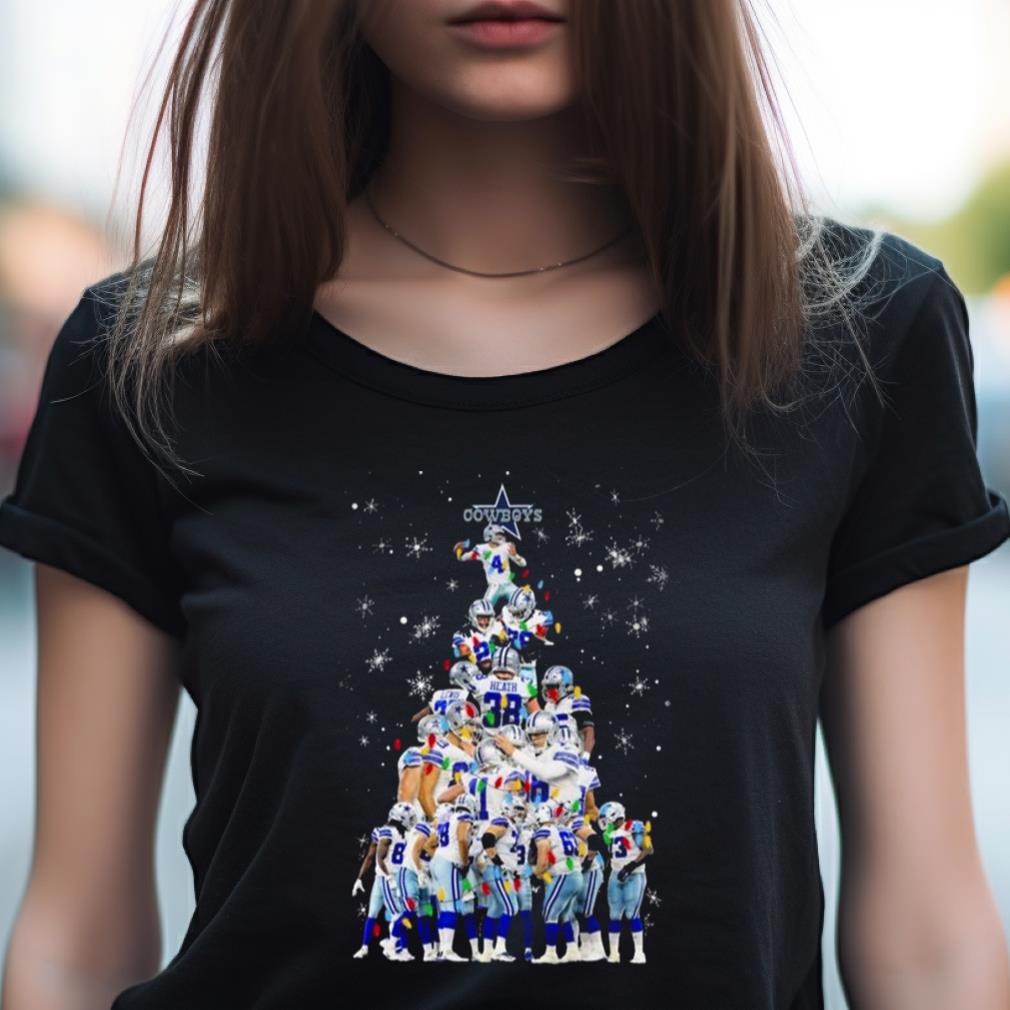 Dallas Cowboys Team Players Christmas Tree 2023 Shirt Dallas Cowboys Team Players Christmas Tree 2023 Shirt