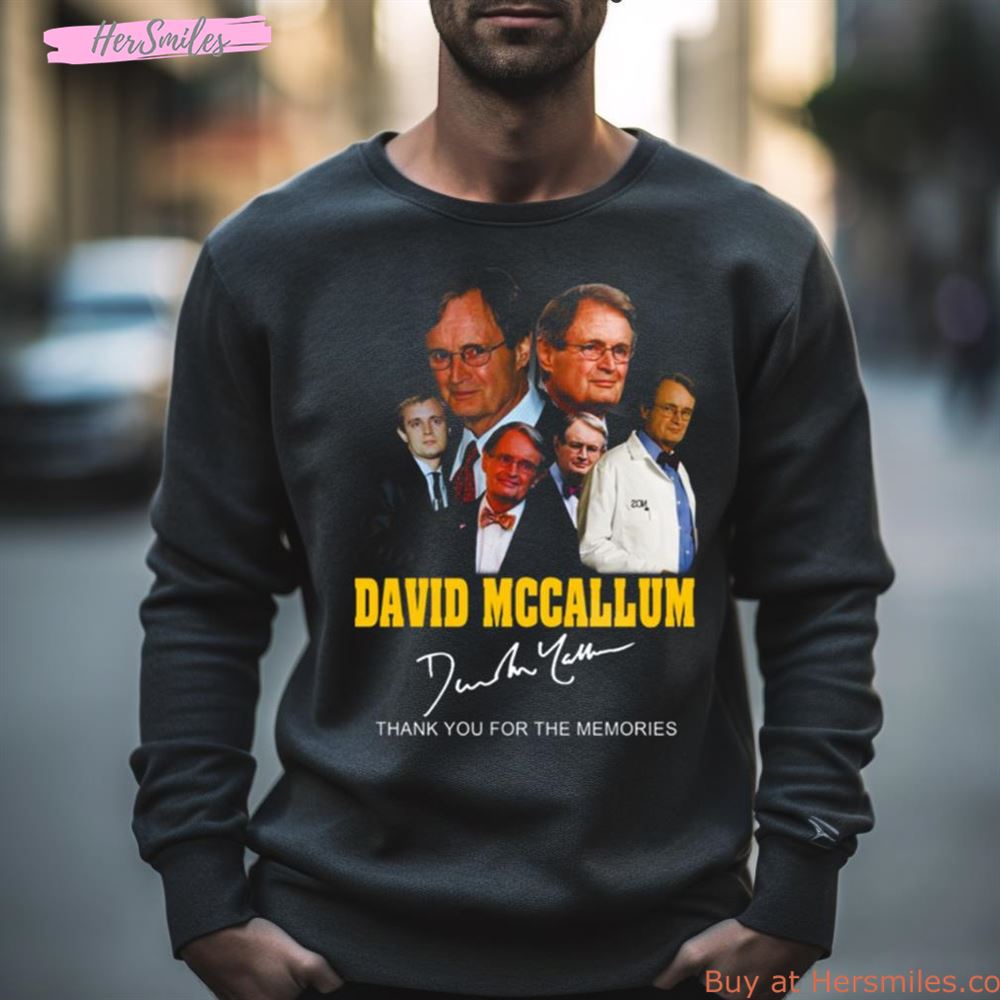 David Mccallum Signature Thank You For The Memories Shirt