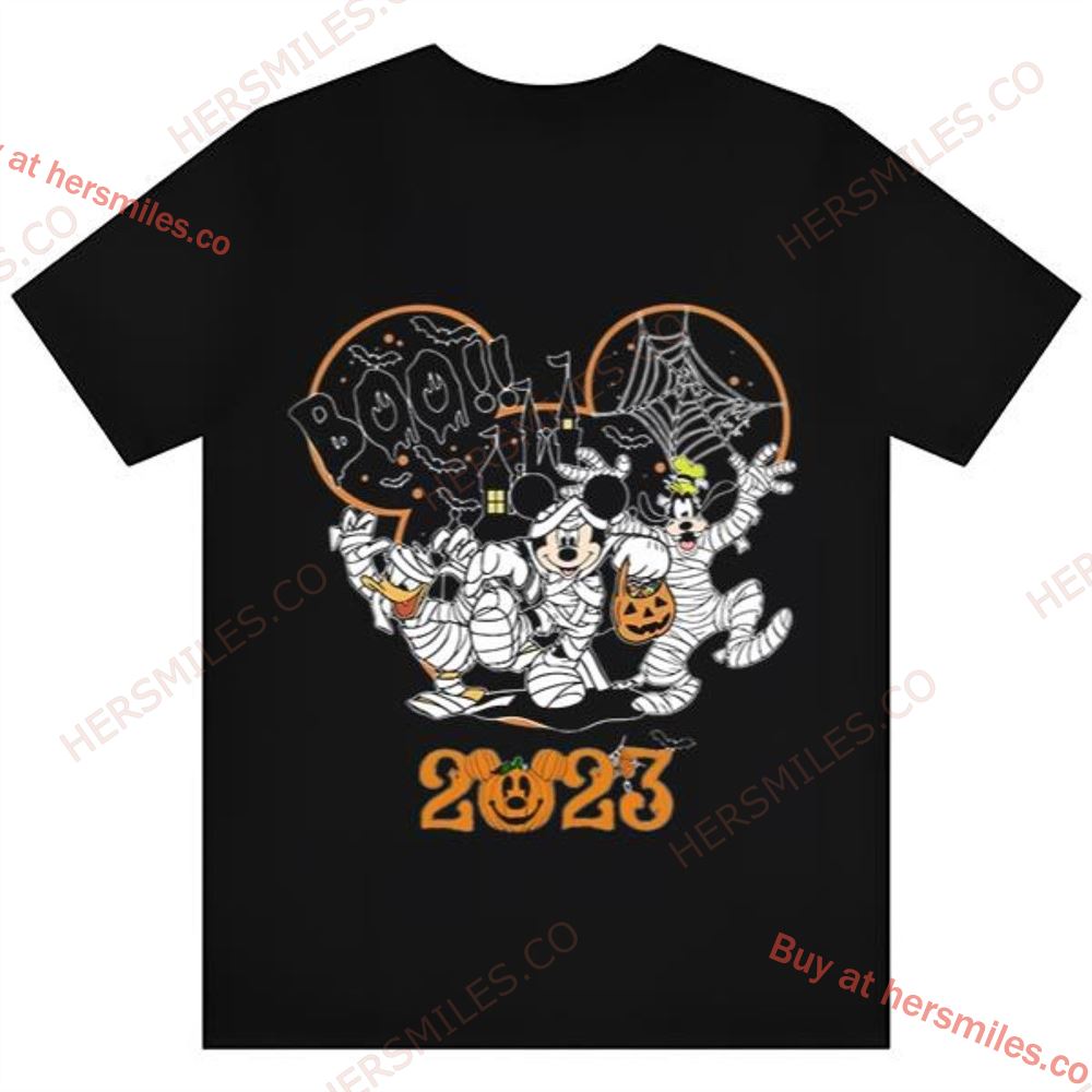 Disney Halloween 2023 Shirt Long Sleeve Disney Halloween Shirts Mickey Minnie And Friends Shirt
