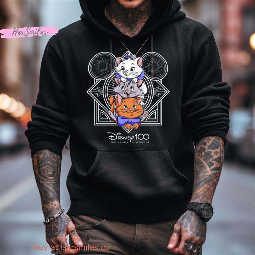 Disney The Aristocats Cats Characters 100 Years Anniversary Cartoon Shirt Disney The Aristocats Cats Characters 100 Years Anniversary Cartoon Shirt