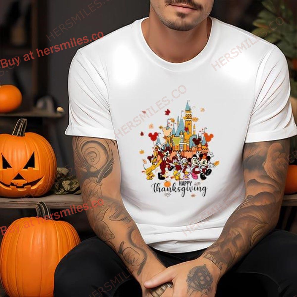 Disneyworld Characters Happy Thanksgiving Shirt