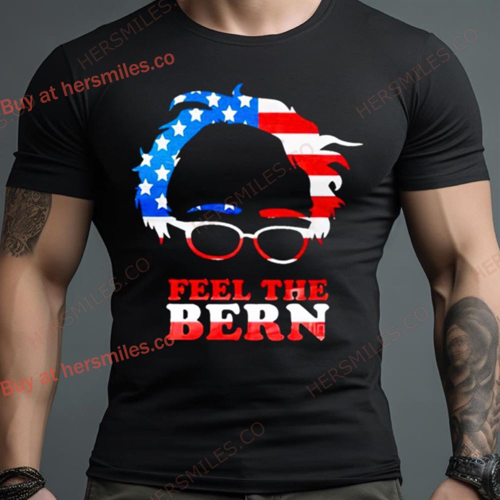 Feel The Bern Bernie Sanders American Flag Elon Musk Shirt