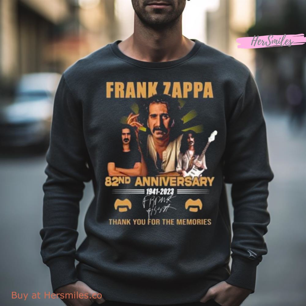 Frank Zappa 82Nd Anniversary 1941 – 2023 Thank You For The Memories Signature Shirt