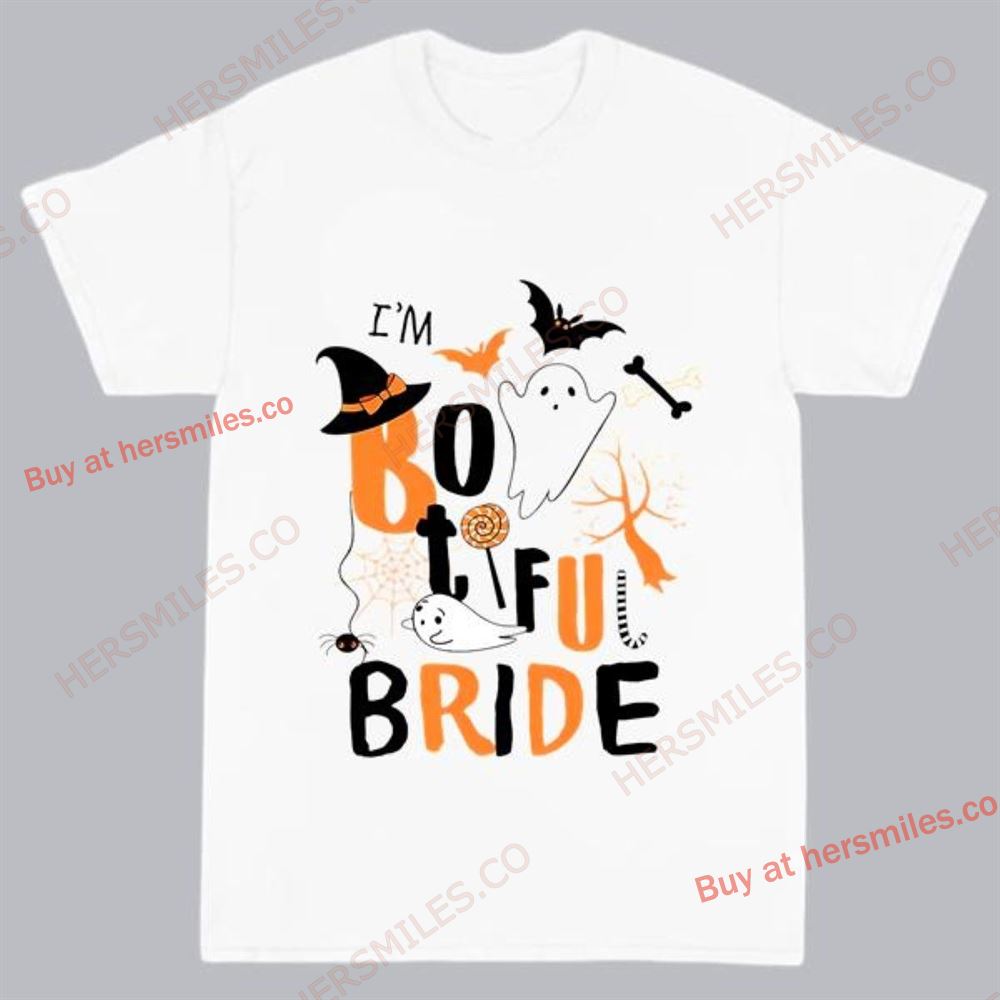 Funny Bride Shirt Spooky Bride Gift Gothic Bride Or Die Shirt Halloween Bride Shirt