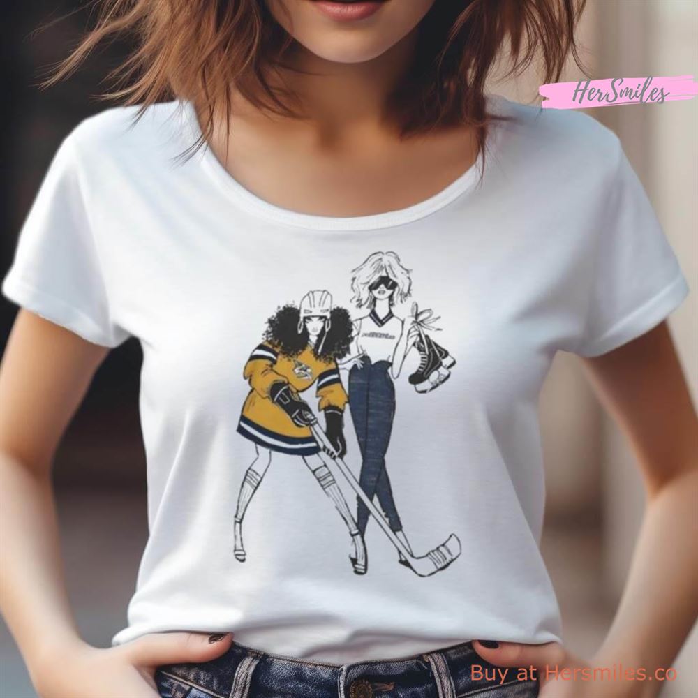 G Iii 4Her By Carl Banks Heather Gray Nashville Predators Hockey Girls Shirt G Iii 4Her By Carl Banks Heather Gray Nashville Predators Hockey Girls Shirt