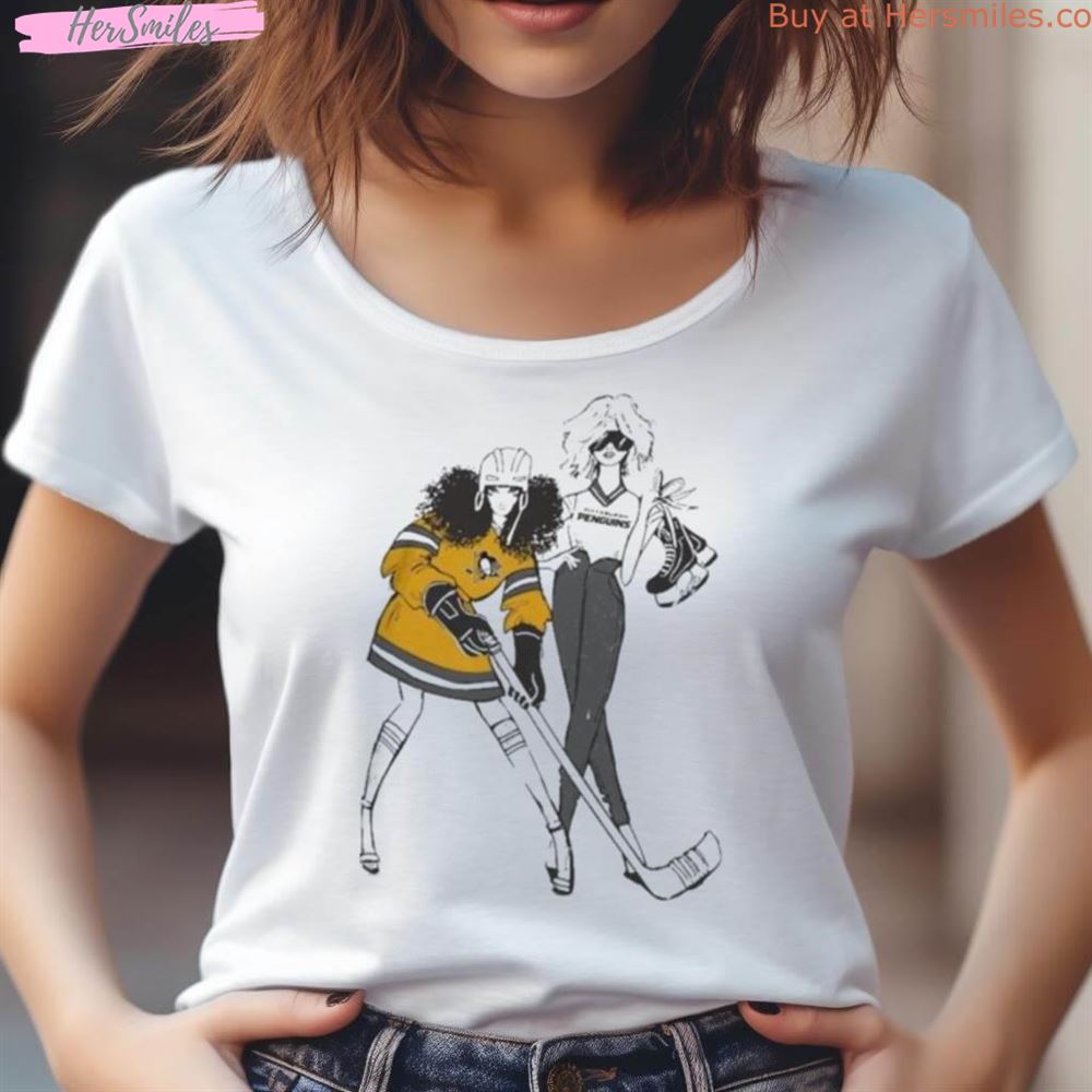 G Iii 4Her By Carl Banks Heather Gray Pittsburgh Penguins Hockey Girls Shirt G Iii 4Her By Carl Banks Heather Gray Pittsburgh Penguins Hockey Girls Shirt