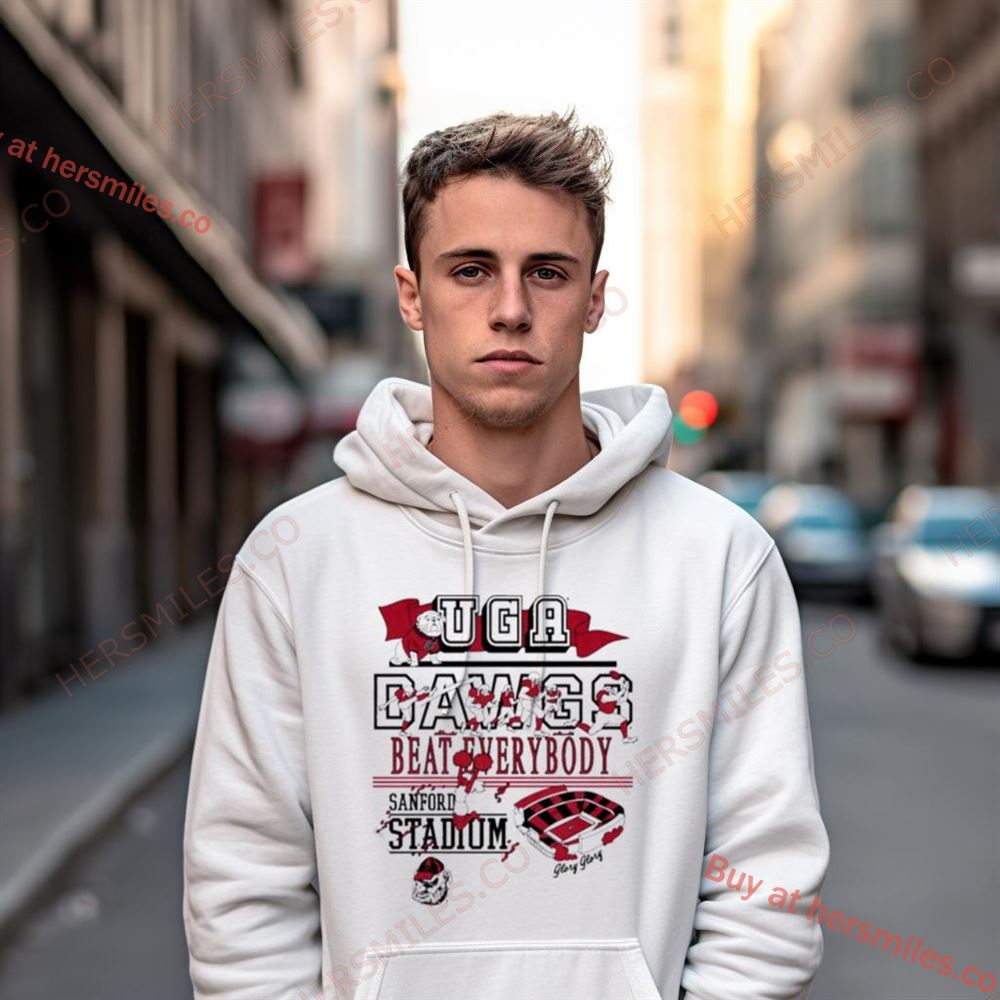 Georgia Bulldogs Uga Dawgs Beat Everybody Sanford Stadium Shirt Georgia Bulldogs Uga Dawgs Beat Everybody Sanford Stadium Shirt
