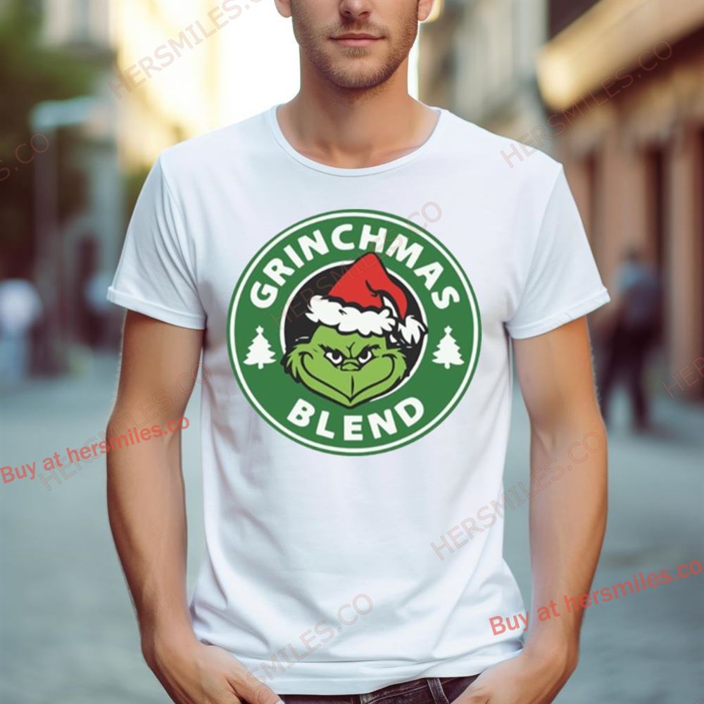 Grinchmas Blend Logo Starbuck Parody Grinch Shirt