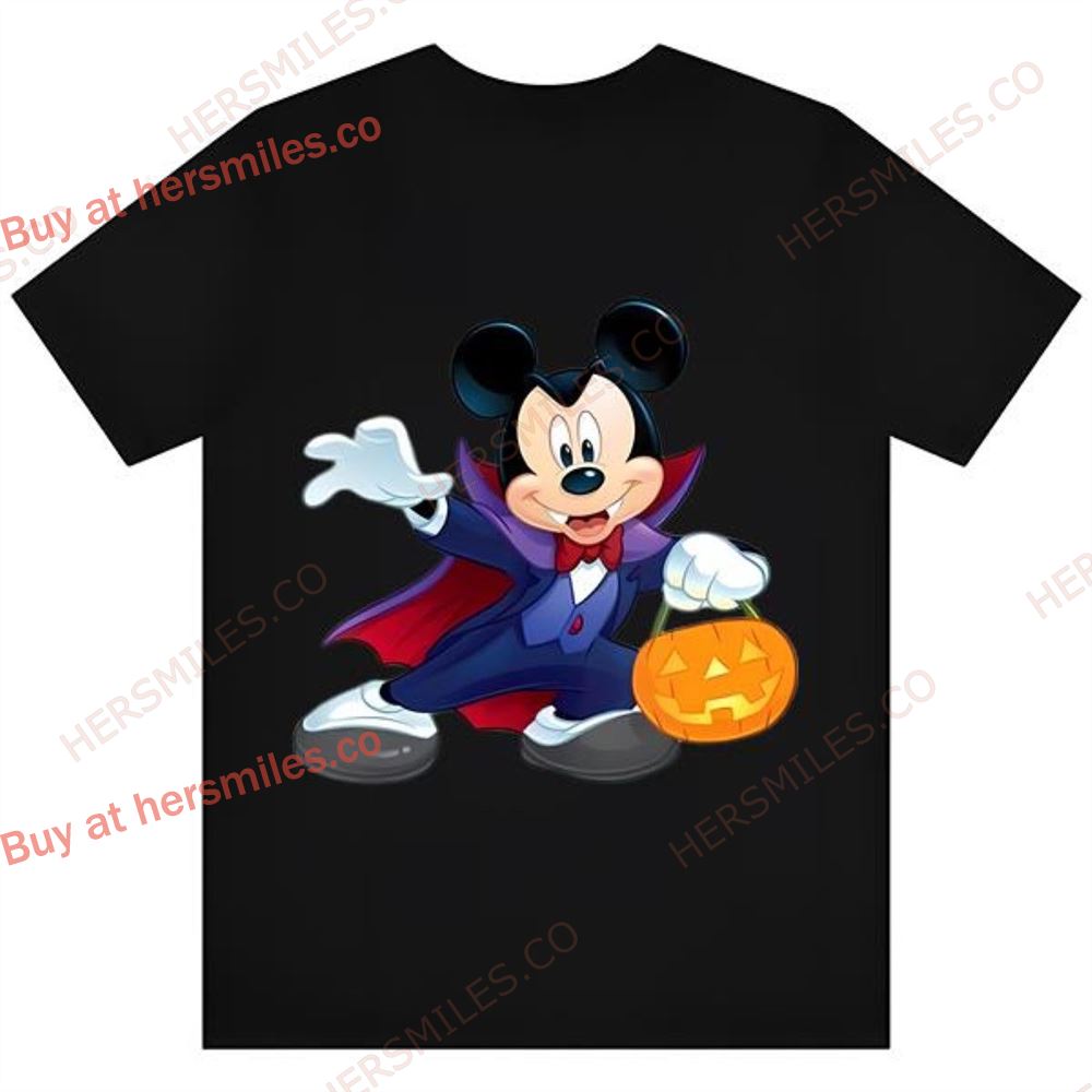 Halloween Mickey Mouse Vampire Costume Tee Shirt
