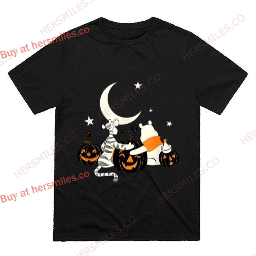 Halloween Tigger And Pooh Pumpkins T-shirt Winnie The Pooh Halloween Shirt