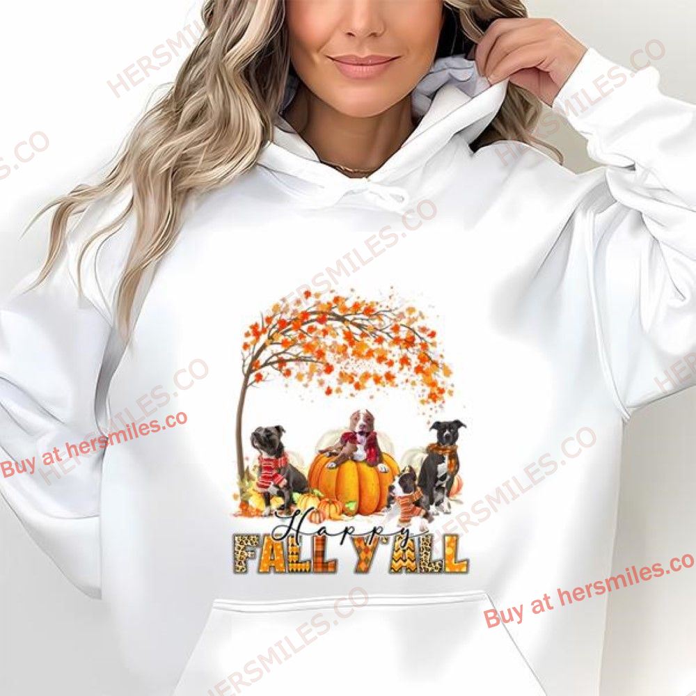 Happy Fall Y’all Pitbull Lover Autumn Pumpkin Thanksgiving T Shirt Happy Fall Y’all Pitbull Lover Autumn Pumpkin Thanksgiving T Shirt