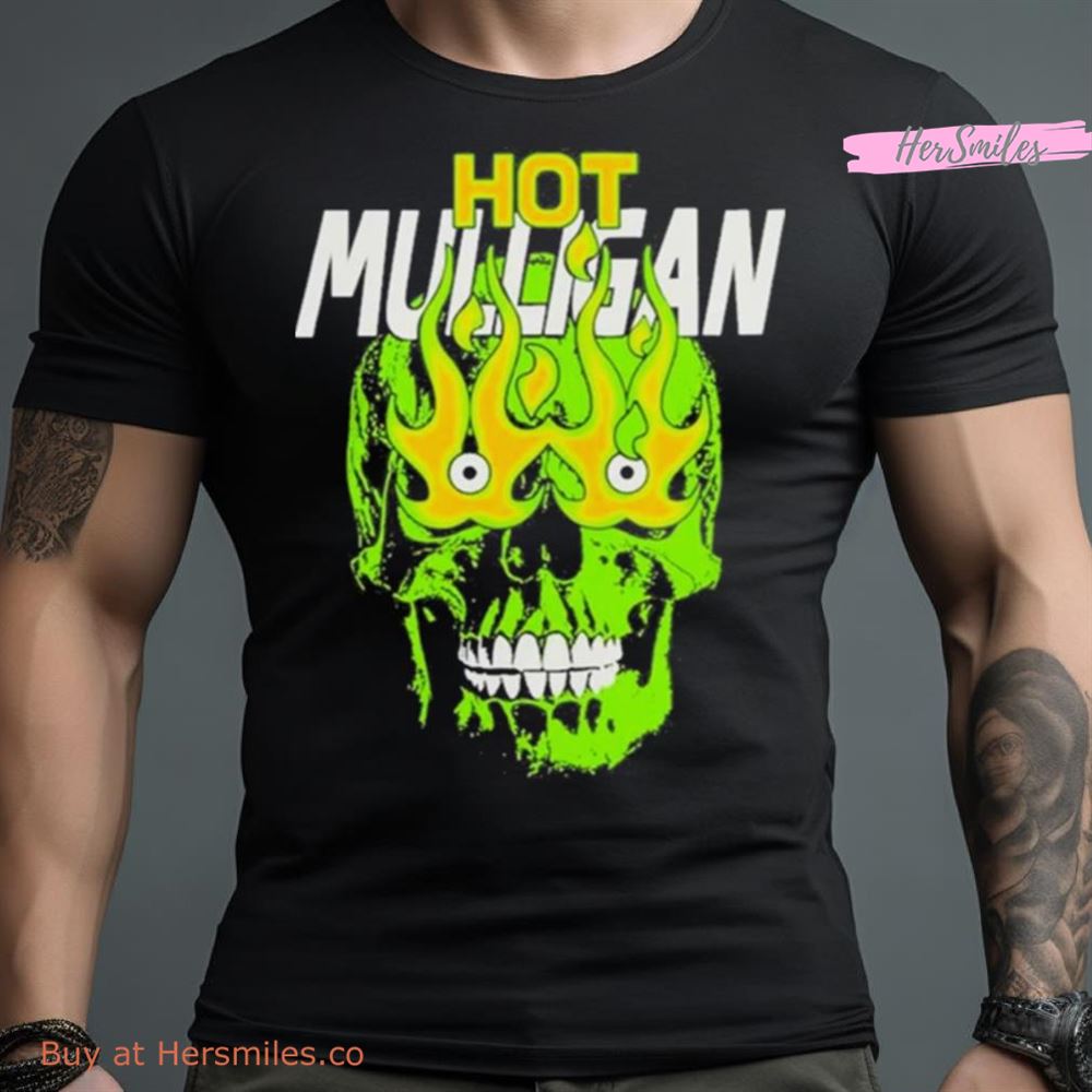 Hot Mulligan Skullfire Green Shirt