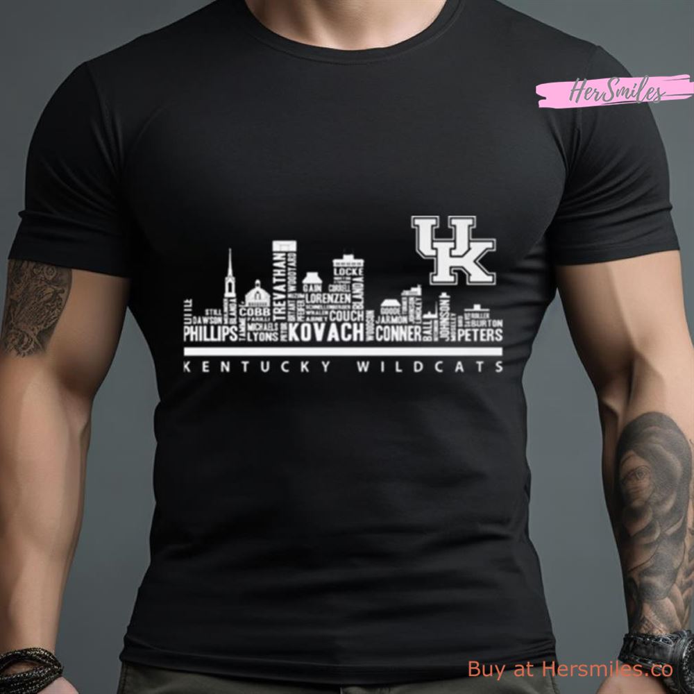Kentucky Wildcats Skyline Name 2023 Shirt