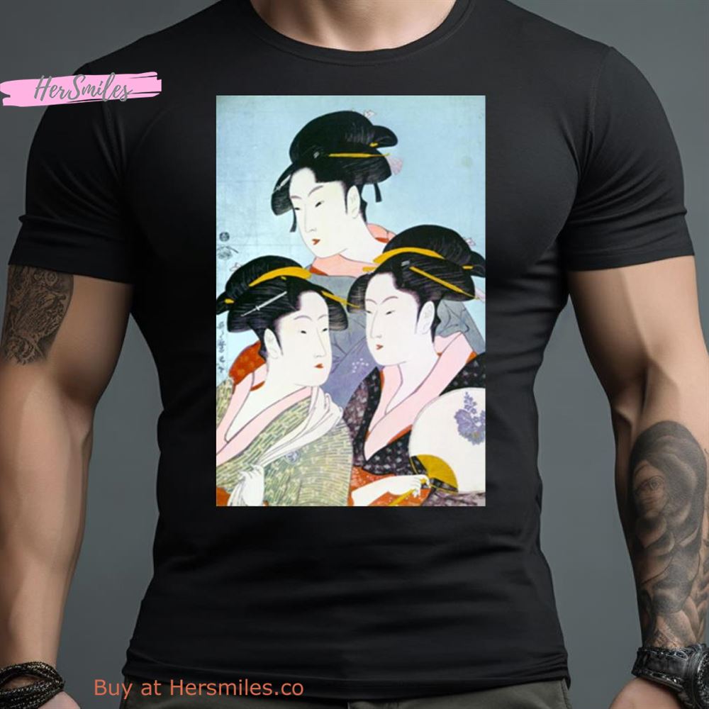 Kitagawa Utamaro Three Beauties Of The Present Day Shirt