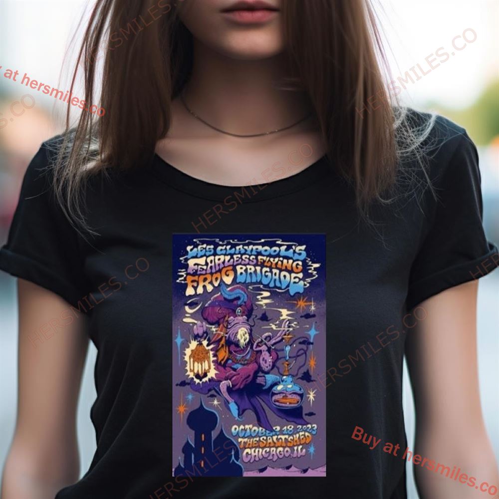 Les Claypool'S Fearless Flying Frog Brigade October 2023 The Salt Shed Chicago, Il Shirt Les Claypool'S Fearless Flying Frog Brigade October 2023 The Salt Shed Chicago, Il Shirt