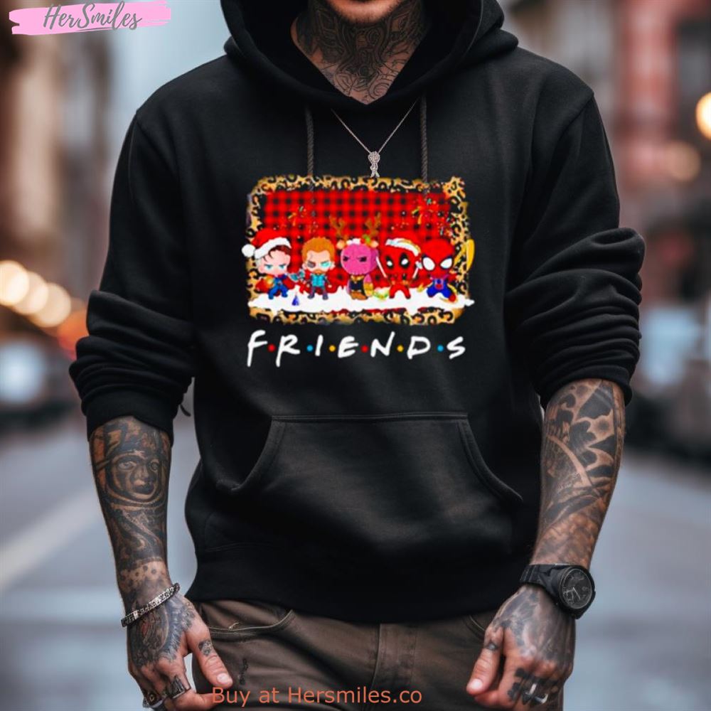 Marvel Cartoon Friends Merry Christmas Shirt Marvel Cartoon Friends Merry Christmas Shirt