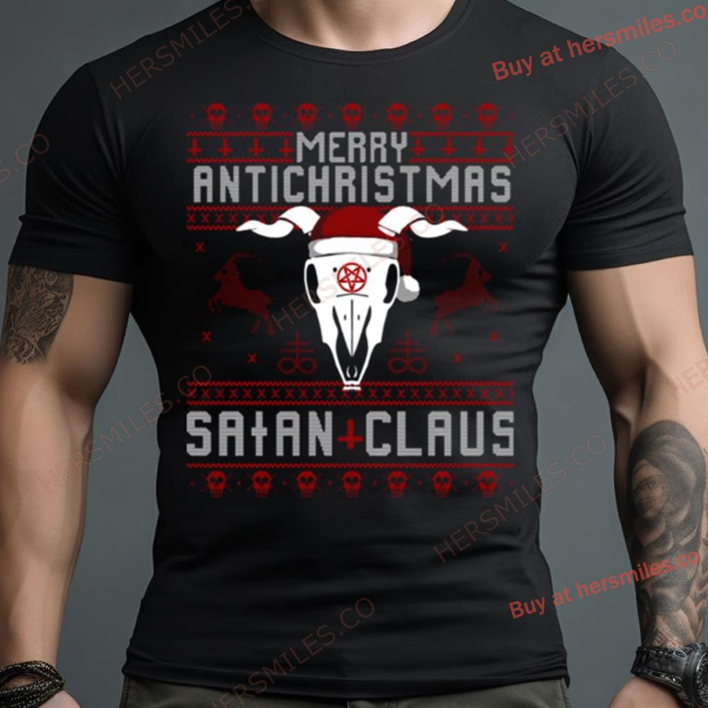 Merry Antichristmas Satan Claus Christmas Shirt