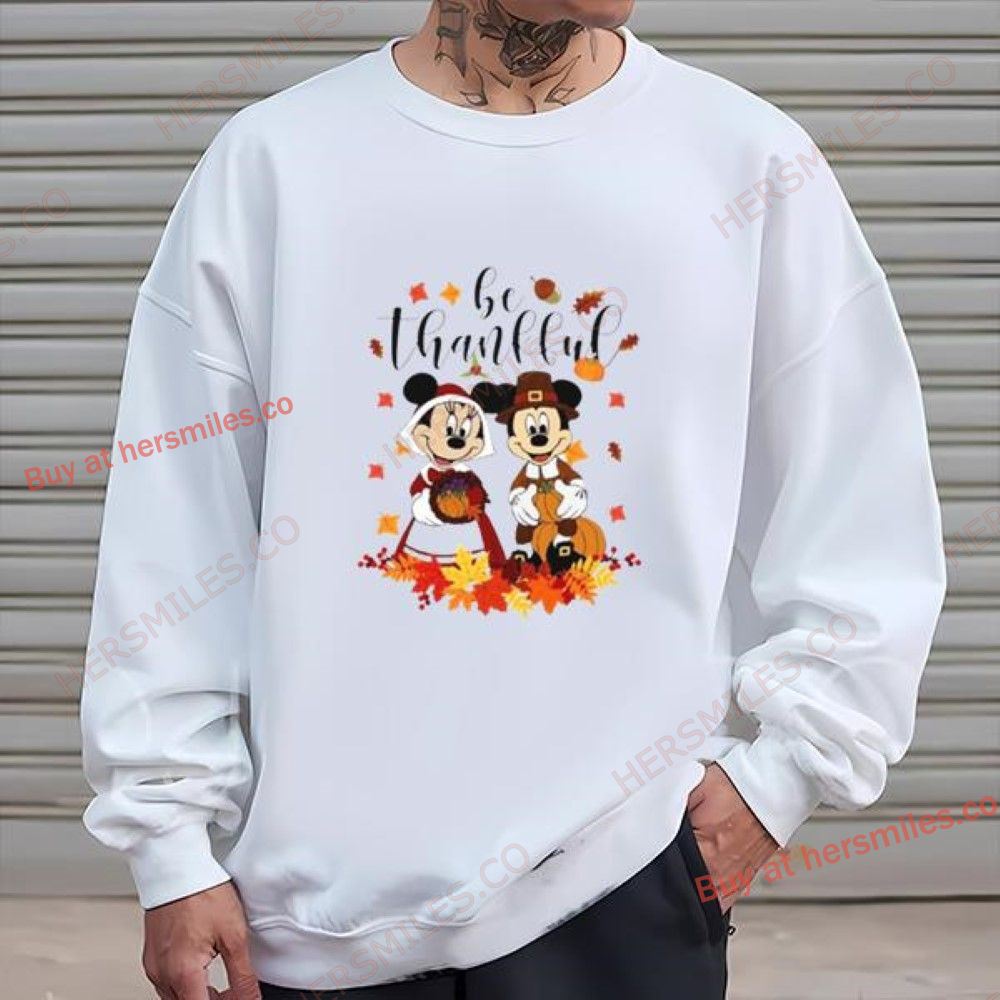 Mickey And Minnie Thankful Disney Thanksgiving Shirts Mickey And Minnie Thankful Disney Thanksgiving Shirts