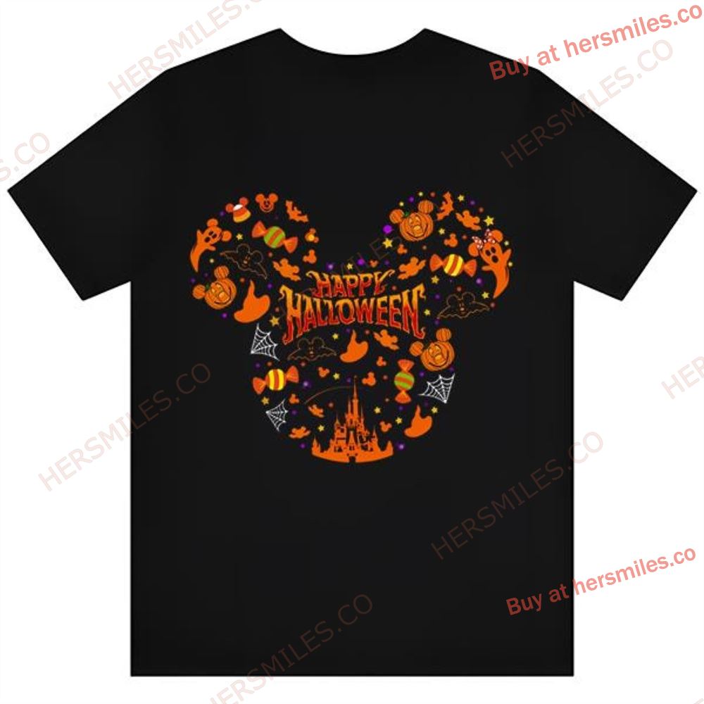 Mickey Mouse Head Cute Disney Halloween Shirt