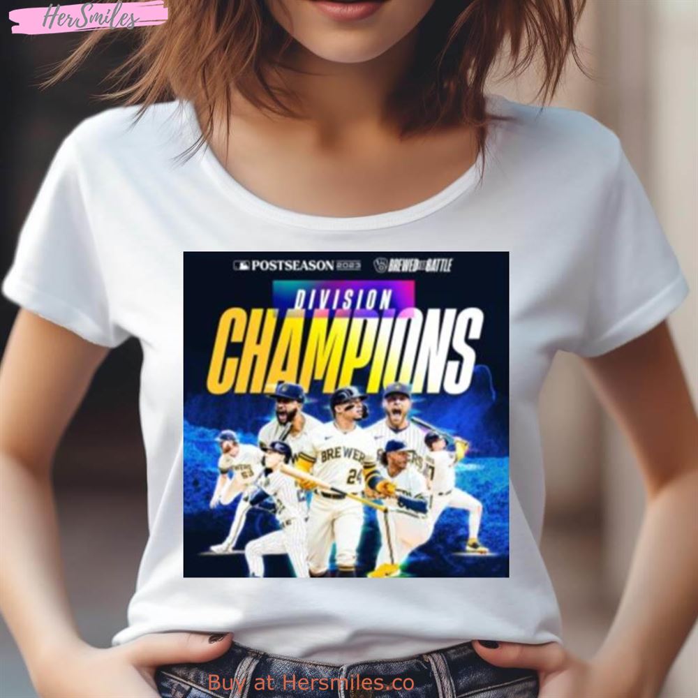 Milwaukee Brewers Postseason 2023 Division Champions Brewed For Battle Shirt Milwaukee Brewers Postseason 2023 Division Champions Brewed For Battle Shirt
