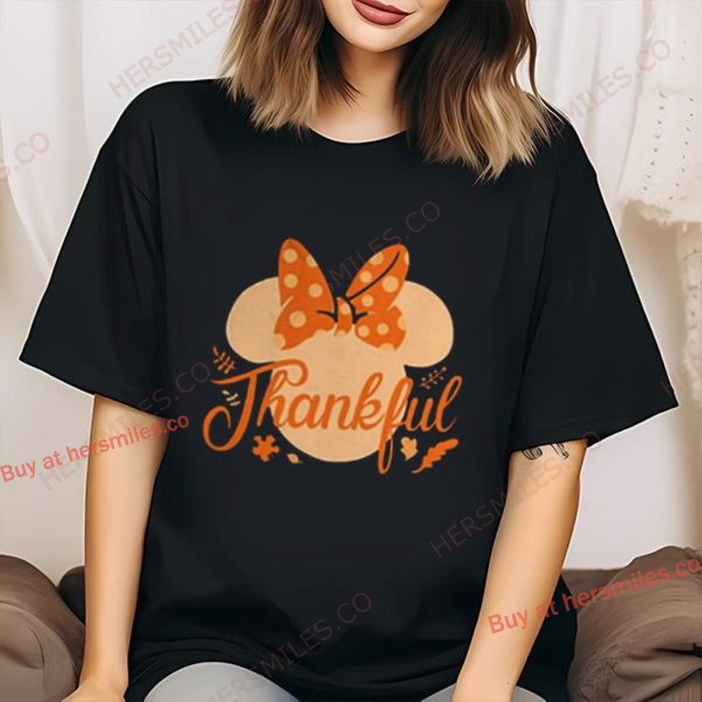 Minnie Mouse Thankful Disney Thanksgiving Shirts