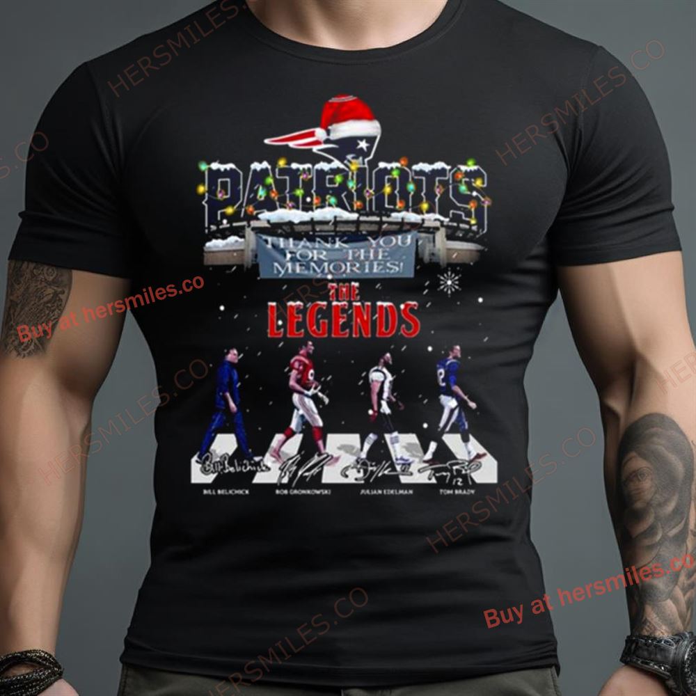 New England Patriots The Legends Christmas Abbey Road Signatures Shirt