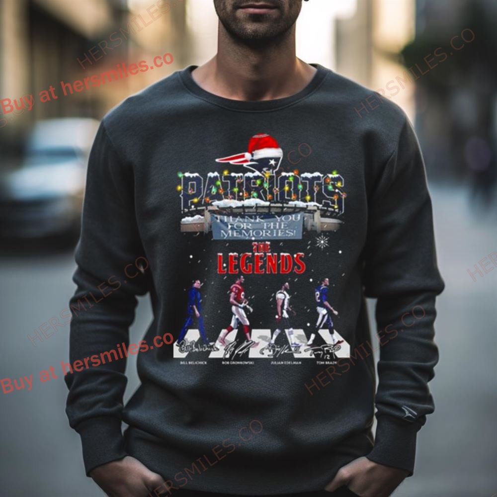 New England Patriots The Legends Christmas Abbey Road Signatures Shirt