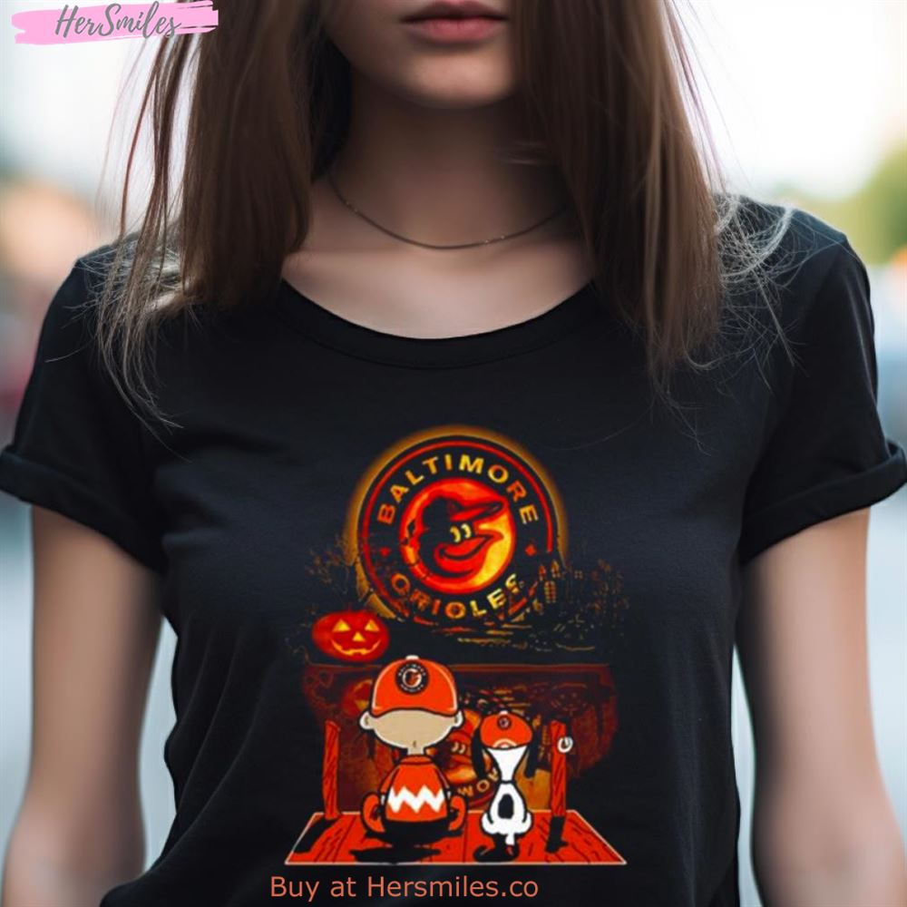Peanut Snoopy And Charlie Brown Baltimore Orioles Sitting Under Moon Halloween 2023 Shirt Peanut Snoopy And Charlie Brown Baltimore Orioles Sitting Under Moon Halloween 2023 Shirt