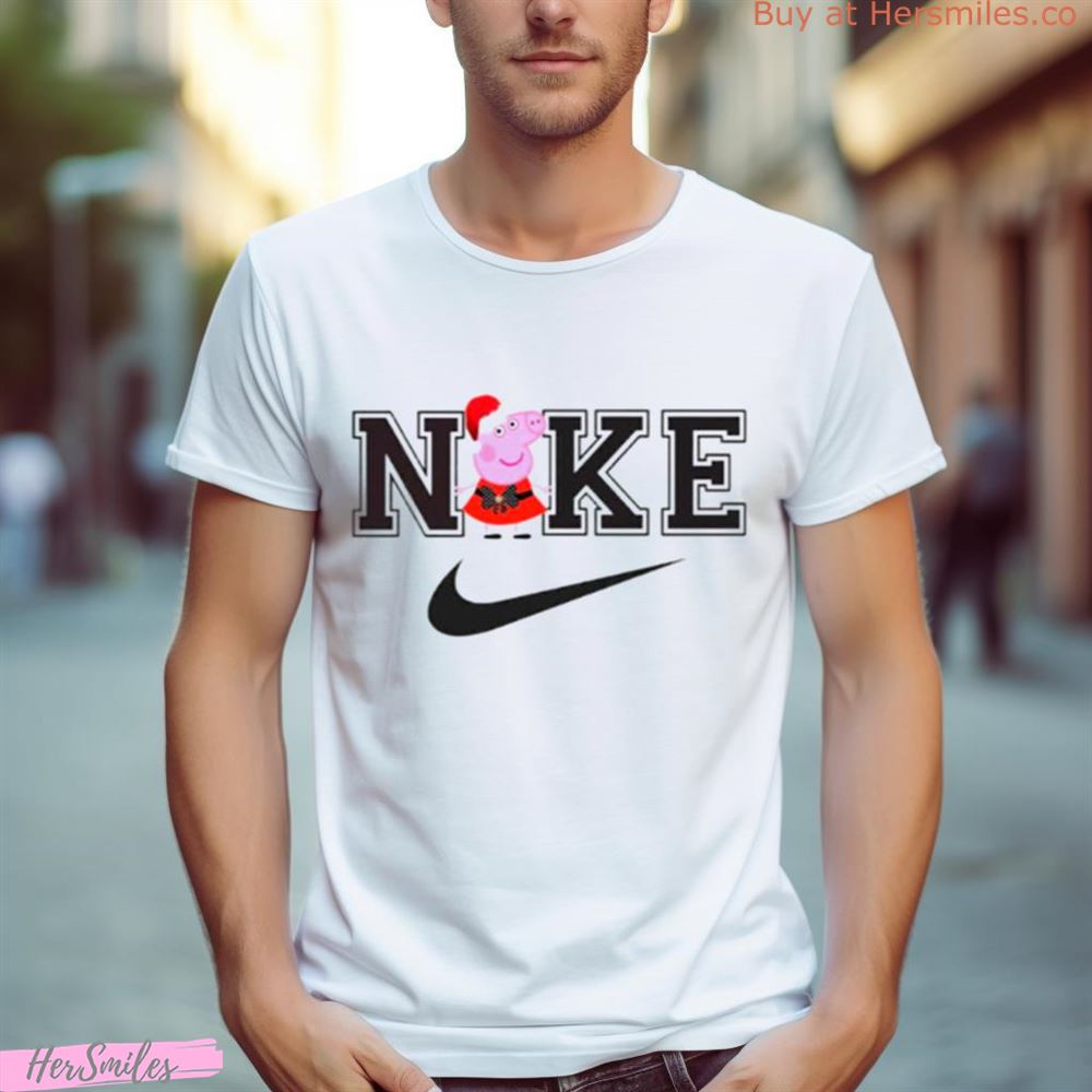 Peppa Pig Christmas Nike Logo Shirt