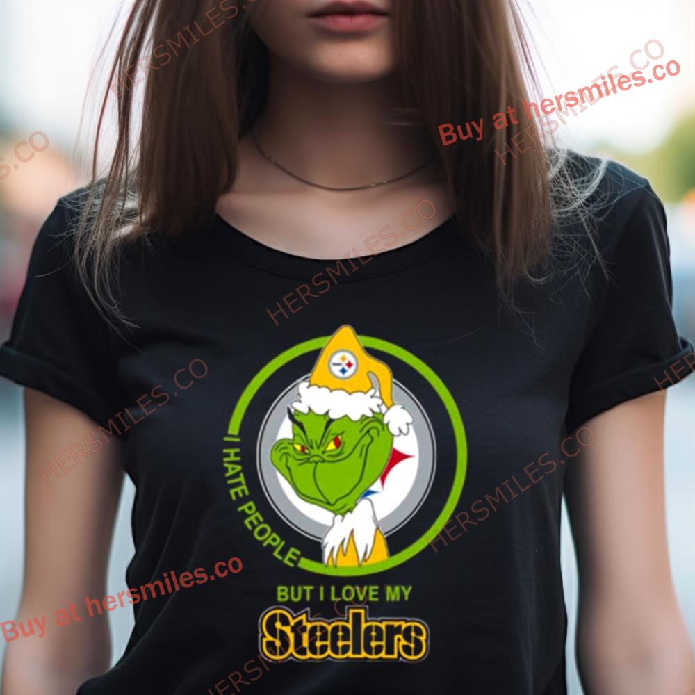 Pittsburgh Steelers Nfl Christmas Grinch I Hate People But I Love My Favorite Football Team Shirt Pittsburgh Steelers Nfl Christmas Grinch I Hate People But I Love My Favorite Football Team Shirt