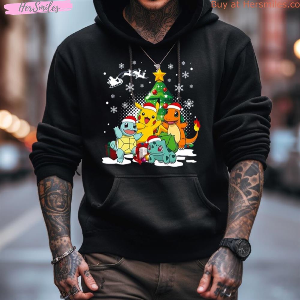Pokemon Characters Christmas Tree Shirt Pokemon Characters Christmas Tree Shirt