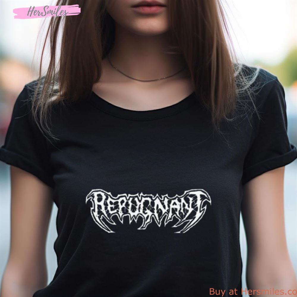 Repugnant Black And White Logo Shirt Repugnant Black And White Logo Shirt