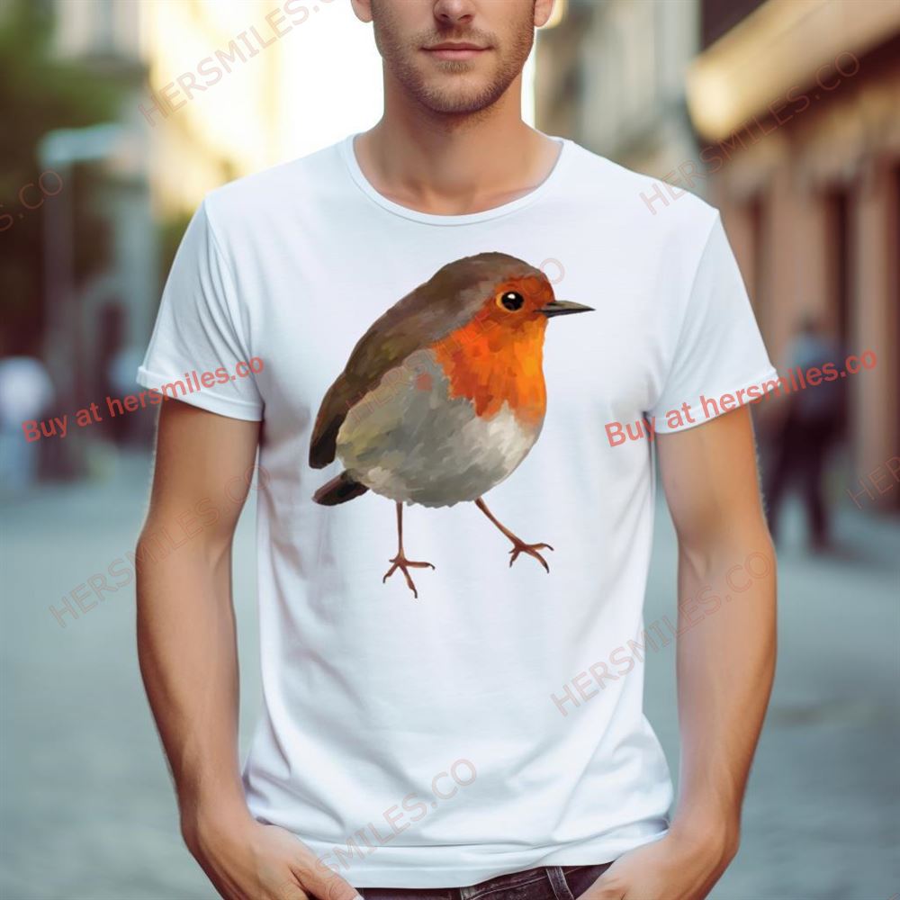 Robin Bird Colored Art Shirt