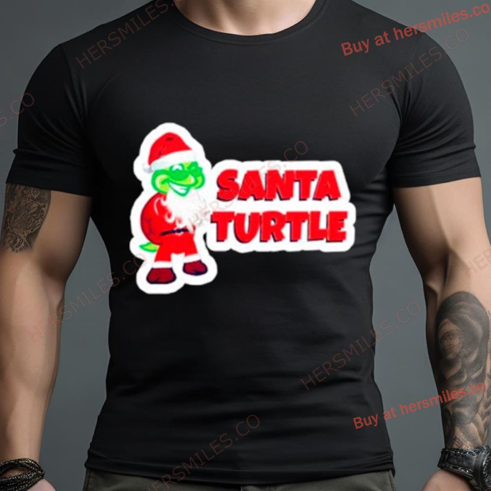 Santa Turtle Merry Christmas Shirt