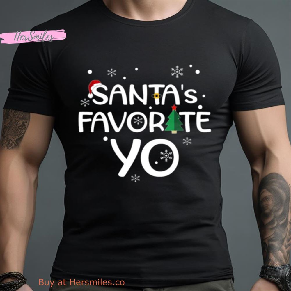 Santa’S Favorite Yo Rap Version Shirt