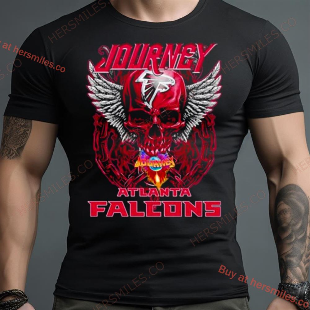 Skull Wings Journey Atlanta Falcons Shirt