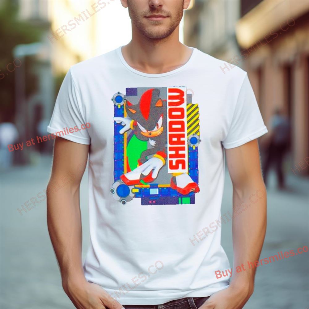 Sonic The Hedgehog Shadow Character Print Shirt