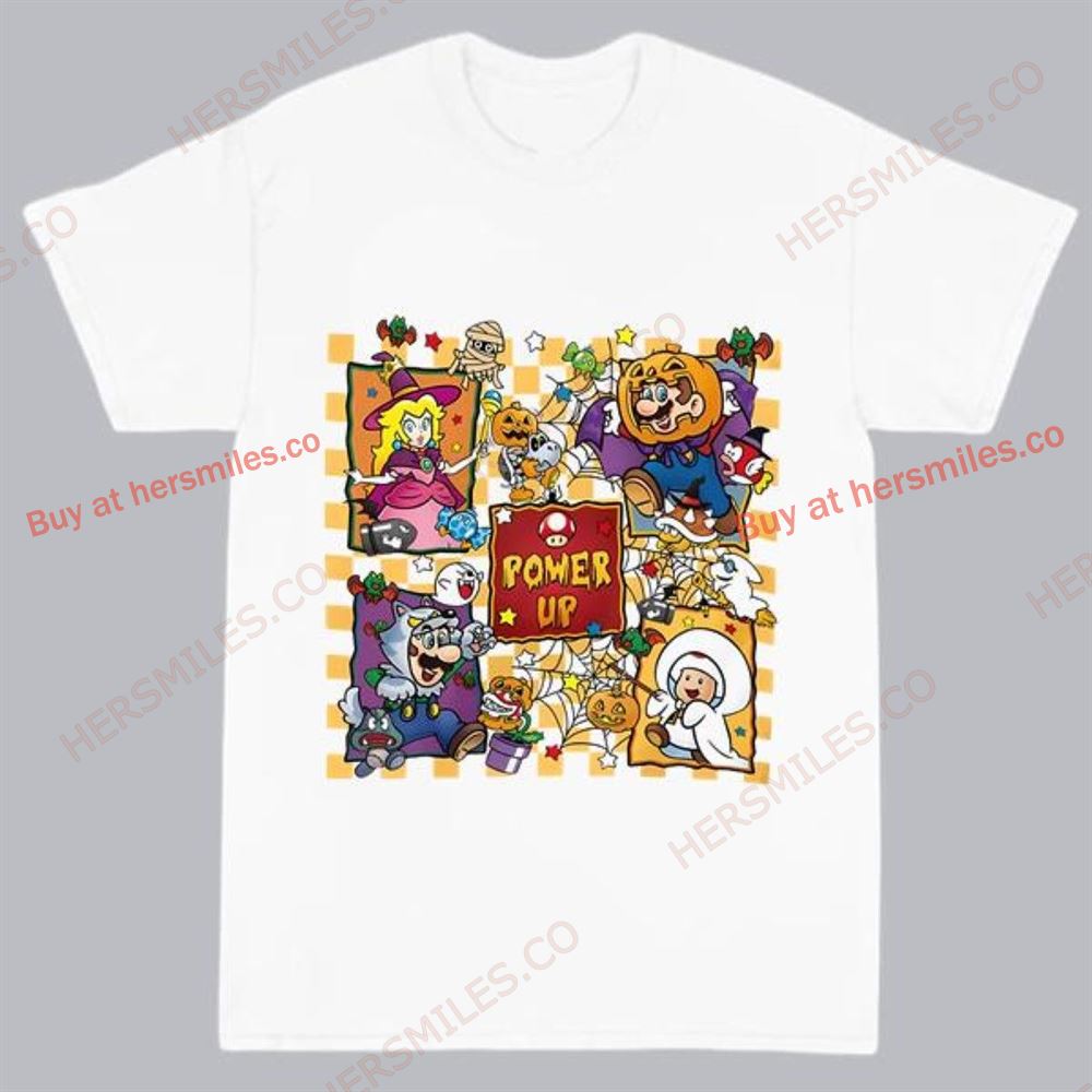 Super Mario Halloween Shirt Power Up Mario Game Halloween Shirt