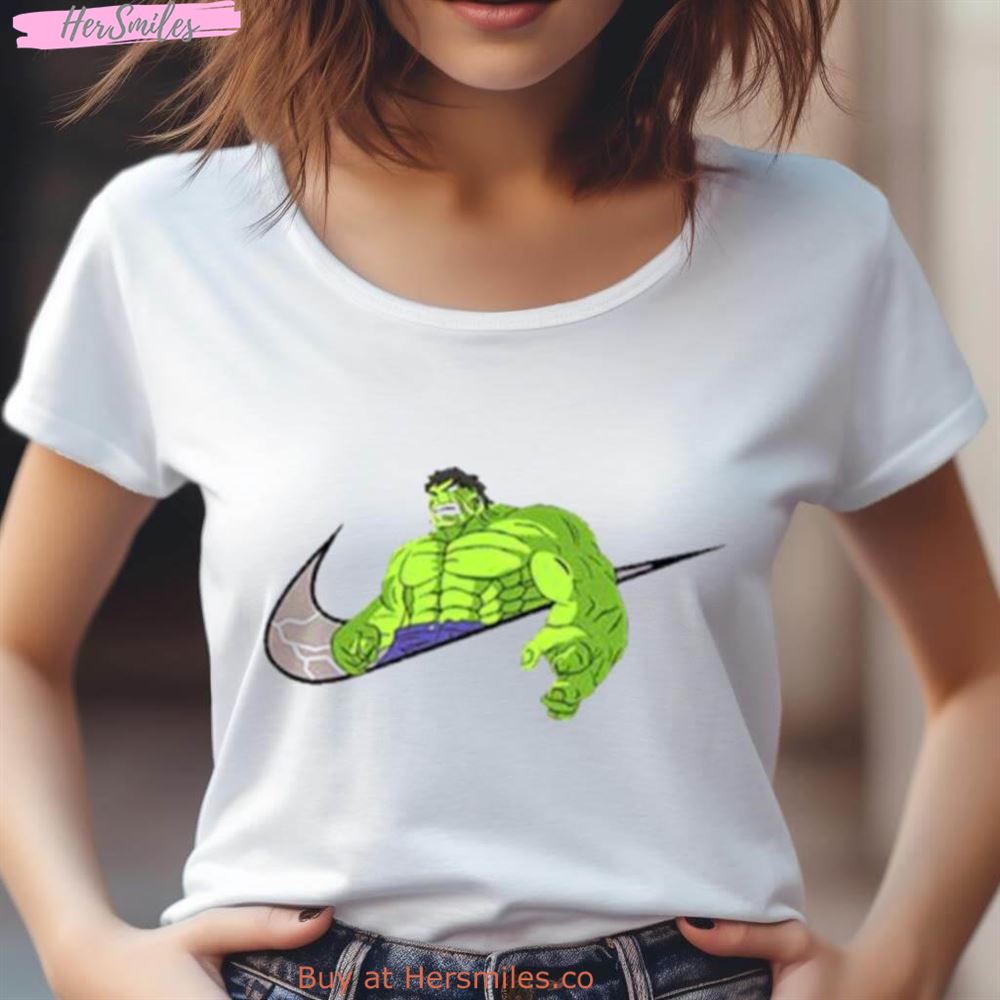 Swoosh Hulk Nike Parody Shirt Swoosh Hulk Nike Parody Shirt